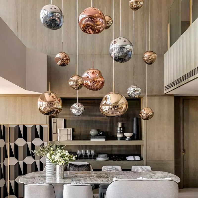 Chroma Glow - Colorful Pendant Light with Elegant Design