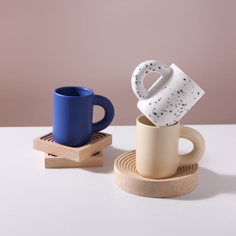Athenea Cup - Luxury Porcelain Cup with Geometric Pattern