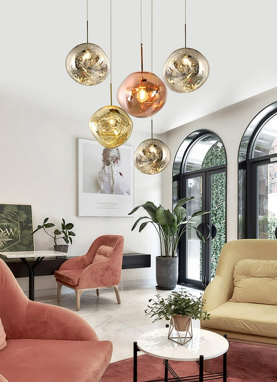 Chroma Glow - Colorful Pendant Light with Elegant Design