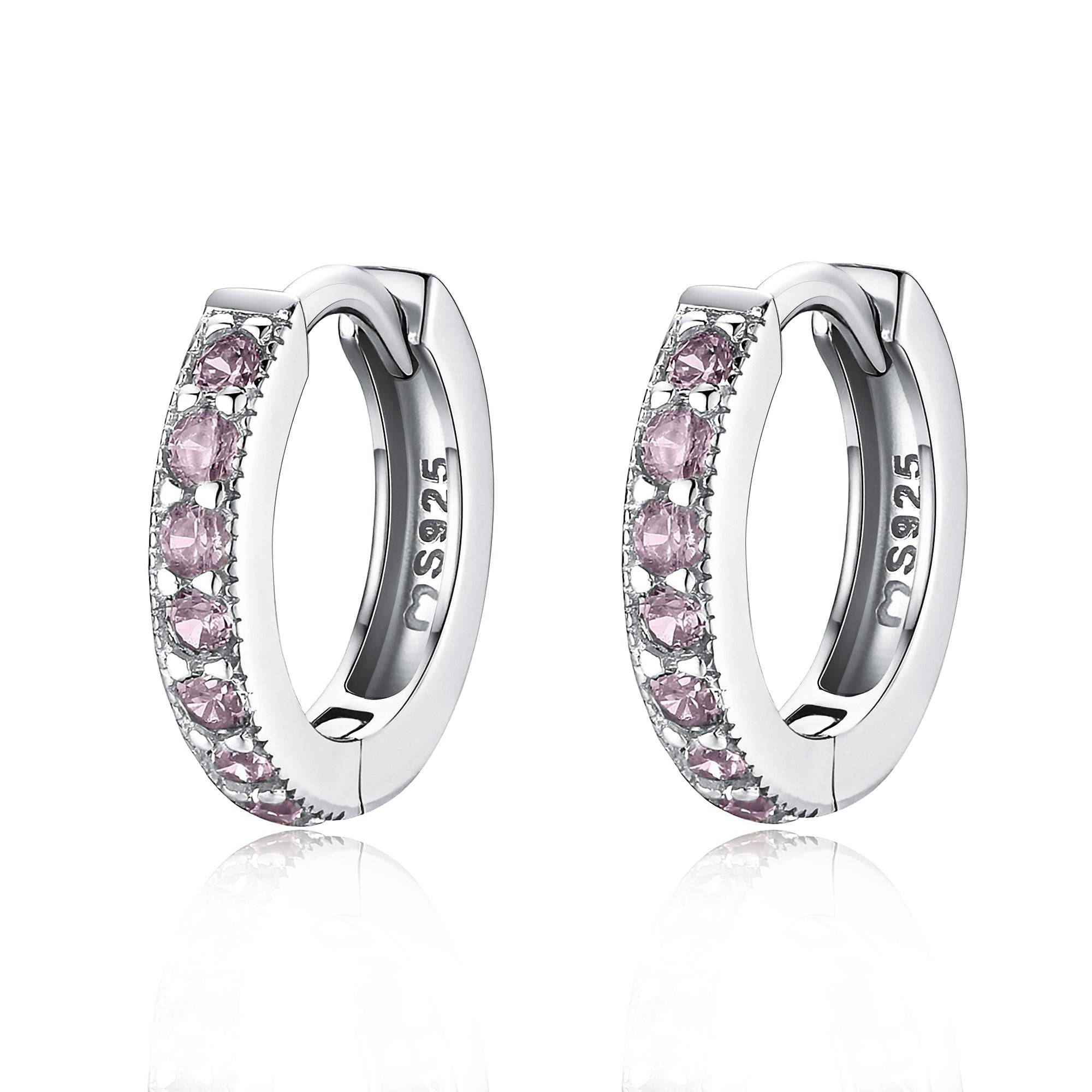Amaranta - Luxurious Sparkling Zirconia Hoop Earrings