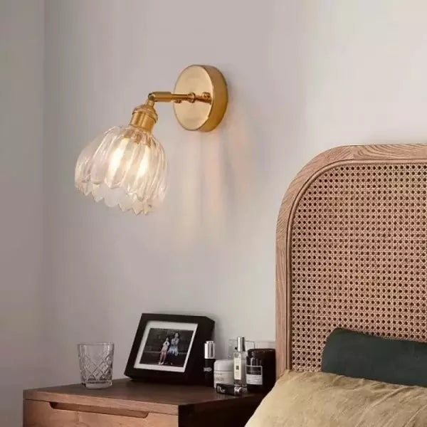 RetroLume - Vintage Tulip Glass Wall Sconce