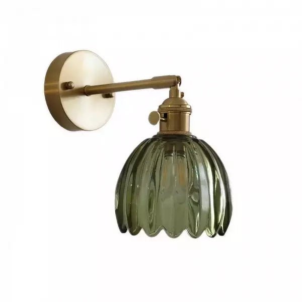RetroLume - Vintage Tulip Glass Wall Sconce