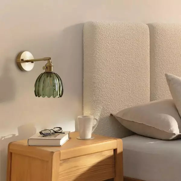 RetroLume - Vintage Tulip Glass Wall Sconce