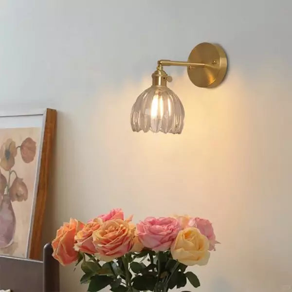 RetroLume - Vintage Tulip Glass Wall Sconce
