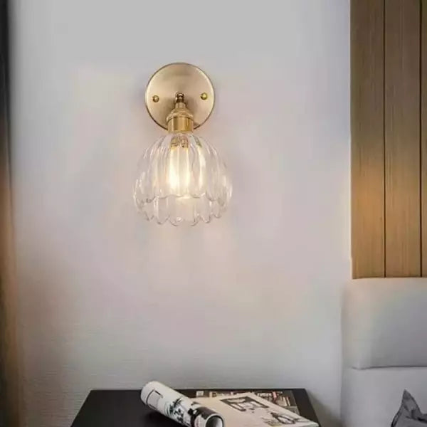 RetroLume - Vintage Tulip Glass Wall Sconce