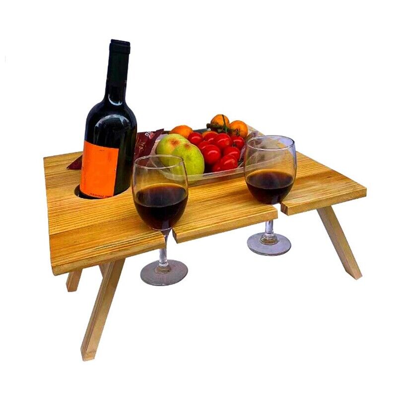 WoodenWine RackTable - Rangement Vin Portable Stylé