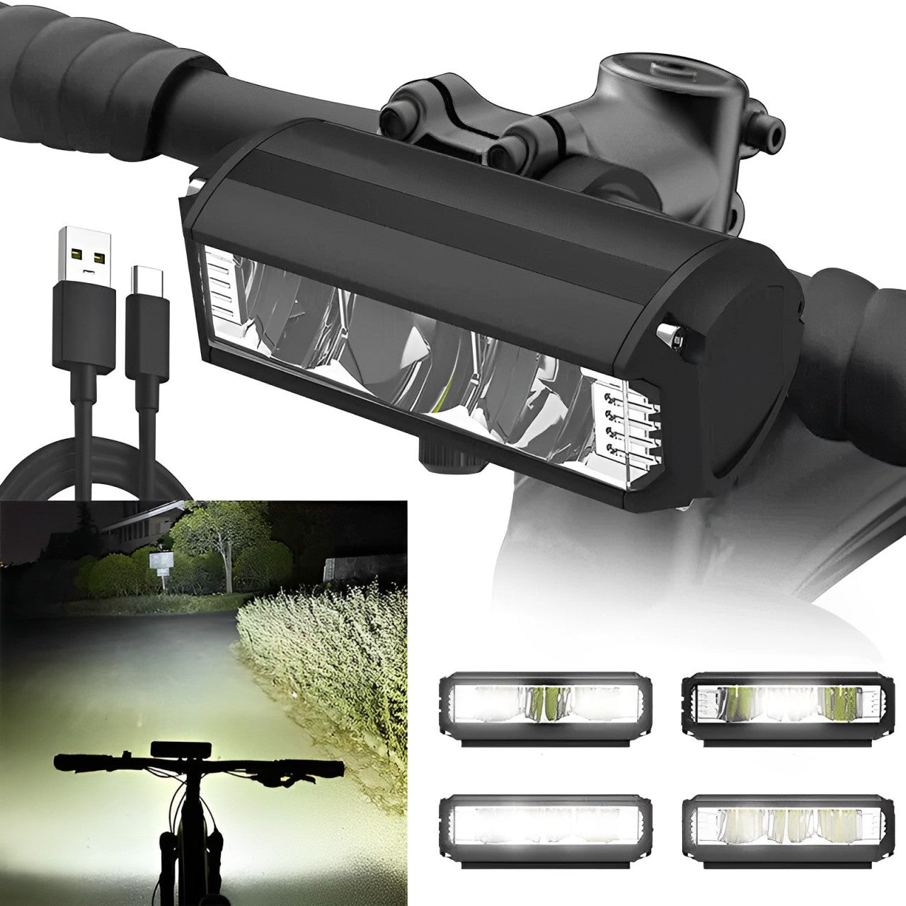 LichtFiets - Lampe Vélo LED Réglable et Étanche