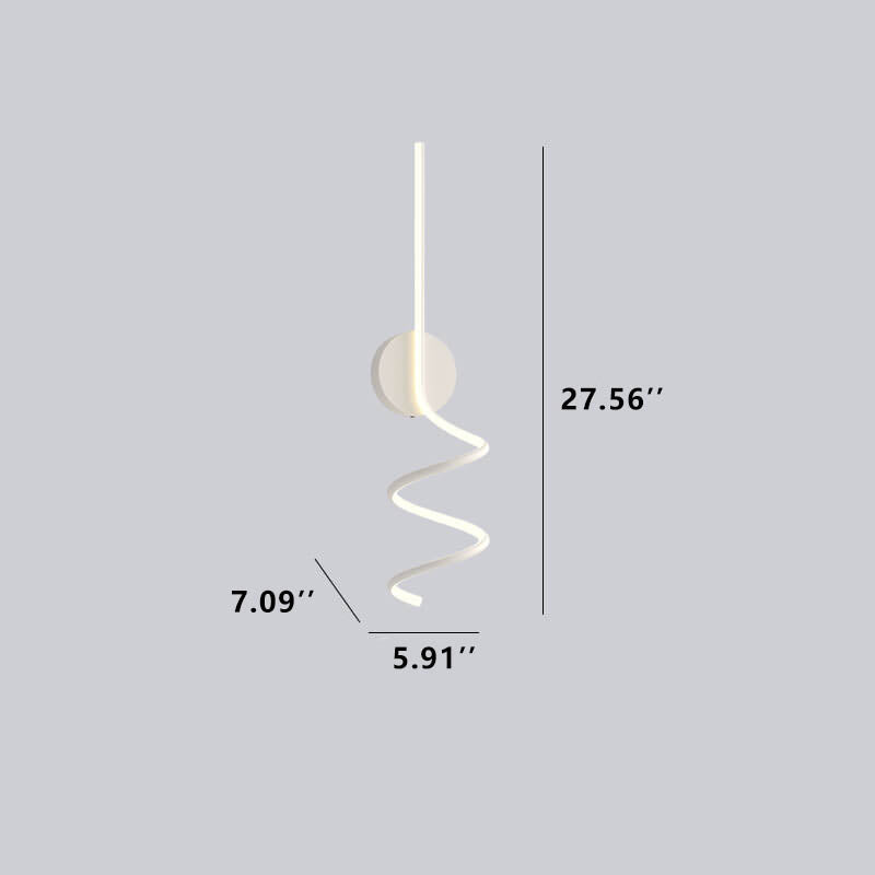 GlowWave - Applique Murale LED au Design Arque Moderne