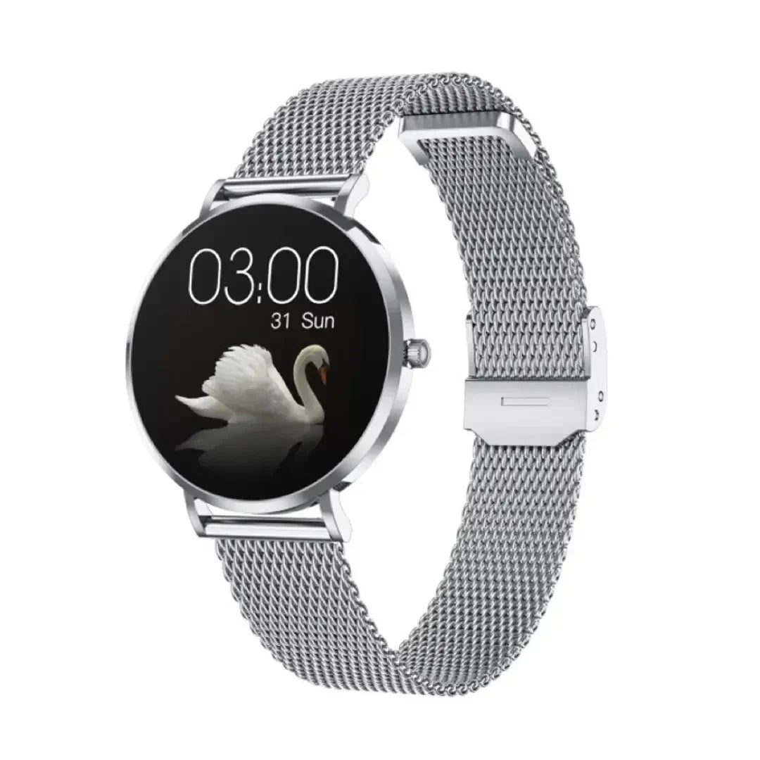 SlimFit Grace - Smartwatch AMOLED Santé Élégante