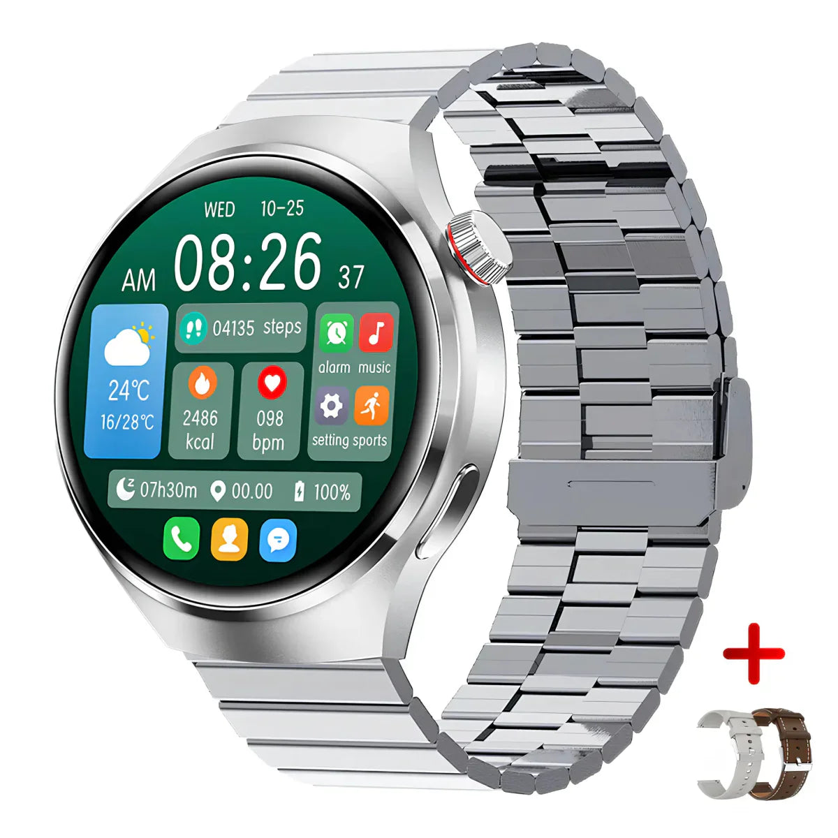 EleganceFit Smartwatch - Montre Luxe Fonctions Avancées