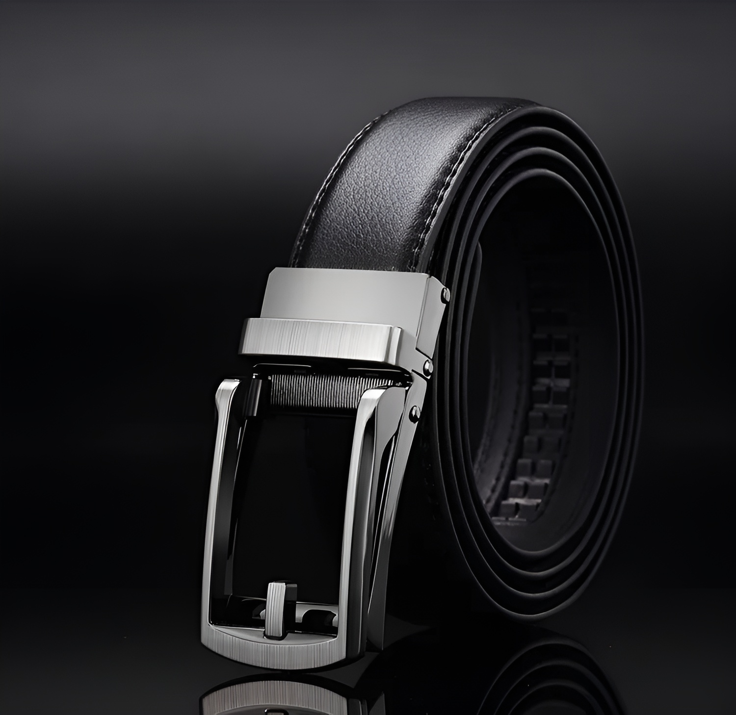 EliteSlide Belt - Ceinture Cuir Glissière Homme