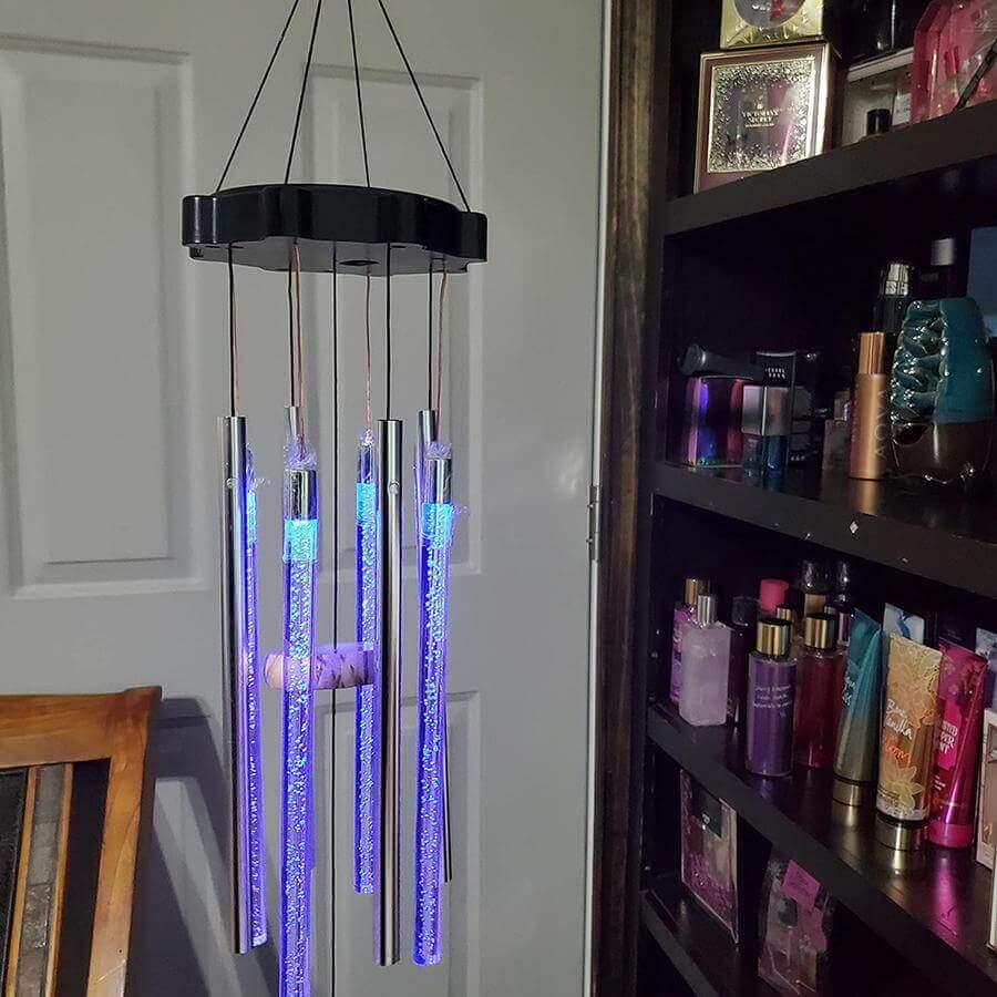 Harmony - Carillon à Vent Solaire avec Lumière Multicolore
