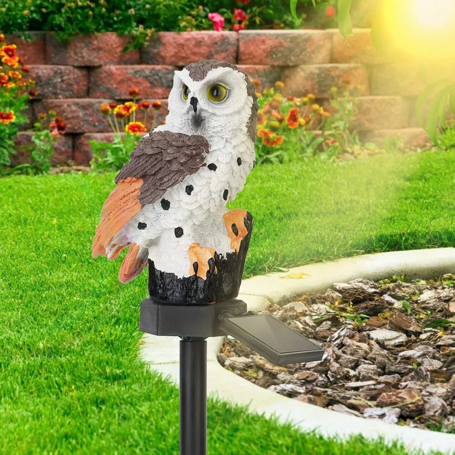 Owlight - Lampe Solaire Décorative en Forme de Hibou pour Jardin