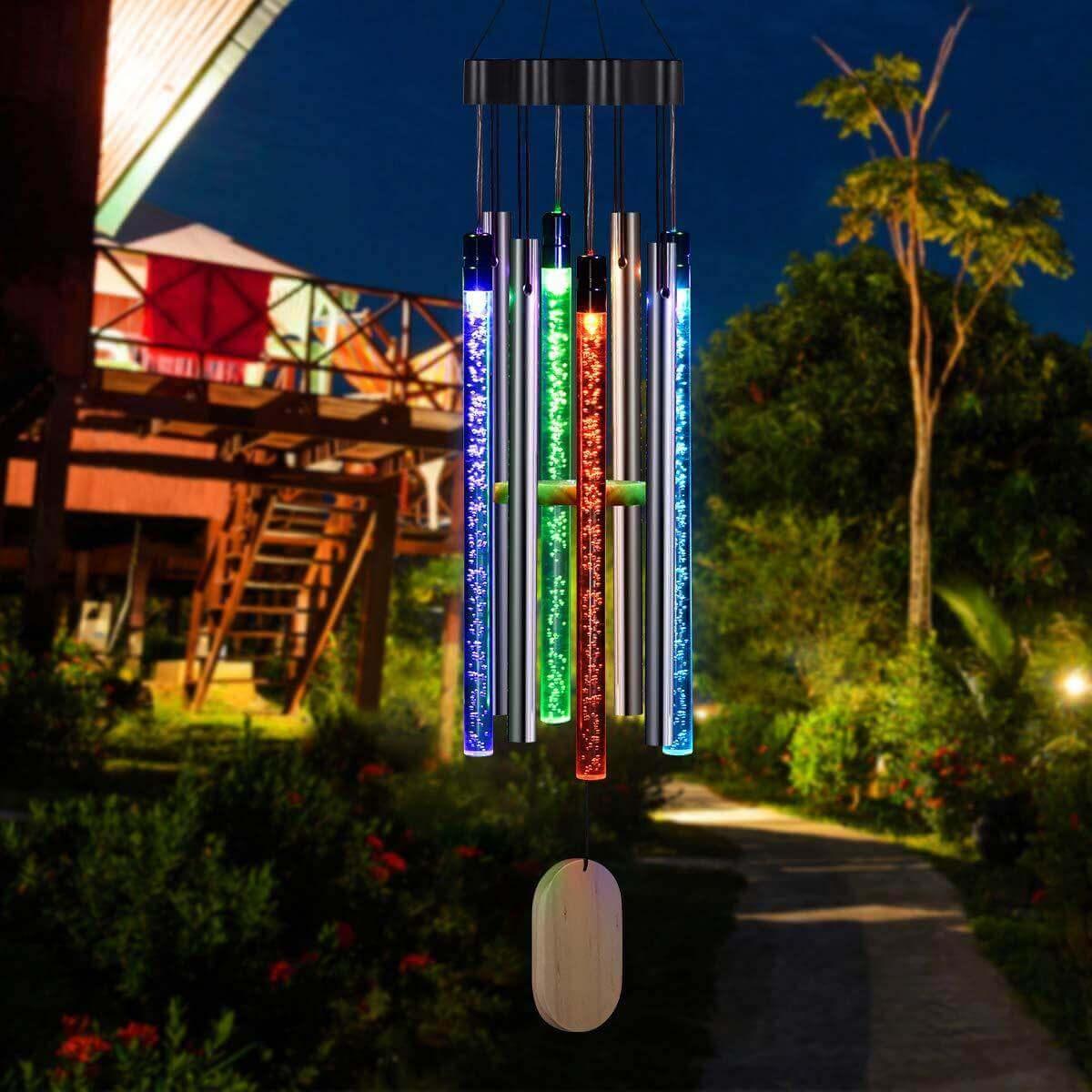 Harmony - Carillon à Vent Solaire avec Lumière Multicolore
