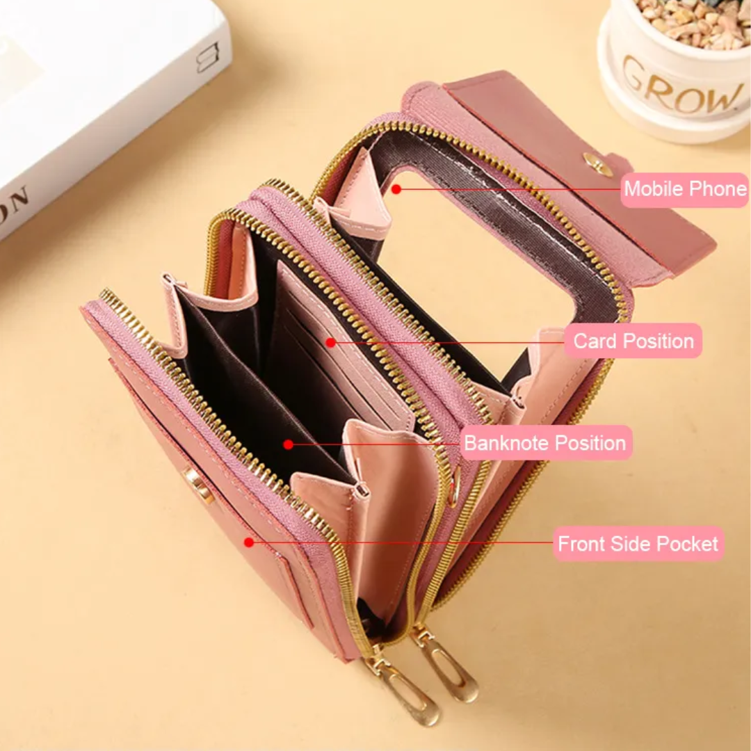 Sonia Wallet - Étui-Portefeuille Cuir pour Smartphone