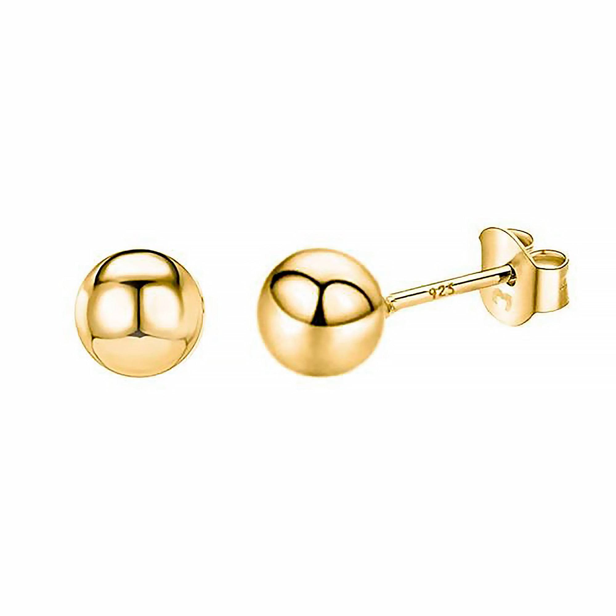 Lunara - Minimalist Round Silver Stud Earrings