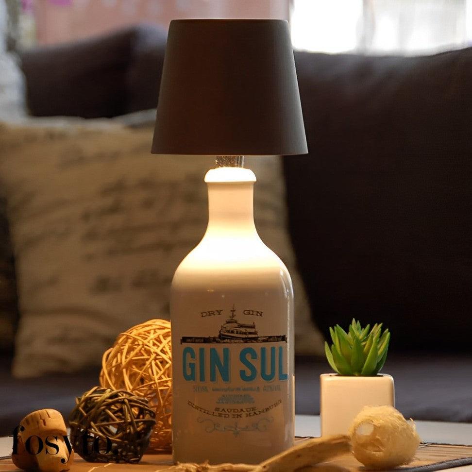 Bottle Lamp Sans Fil - Lampe de table rechargeable en forme de bouteille