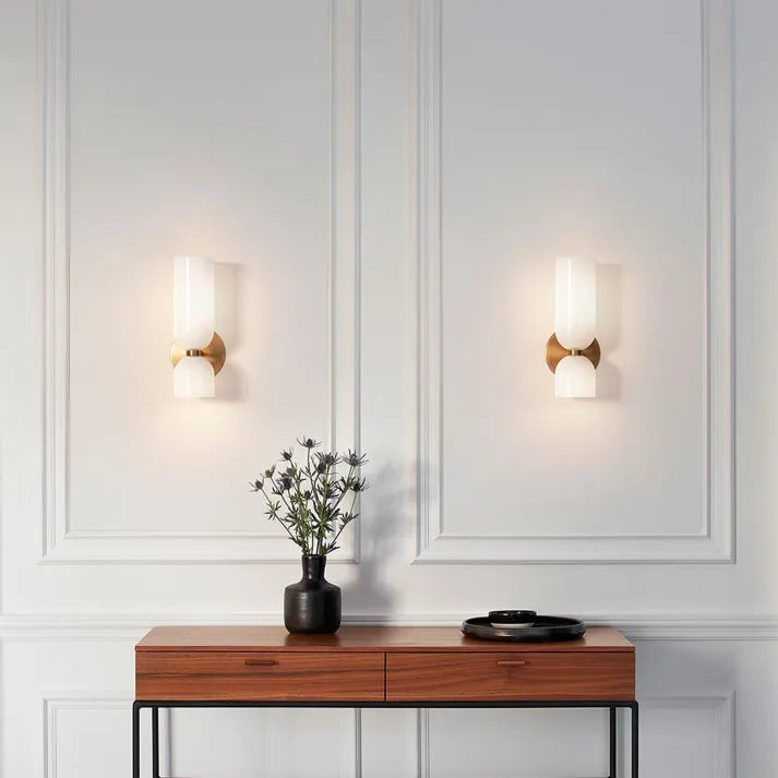 DuoGlow - Modern Glass Wall Sconce for Contemporary Interiors