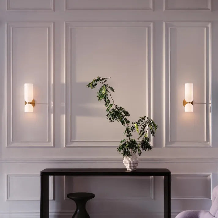 DuoGlow - Modern Glass Wall Sconce for Contemporary Interiors