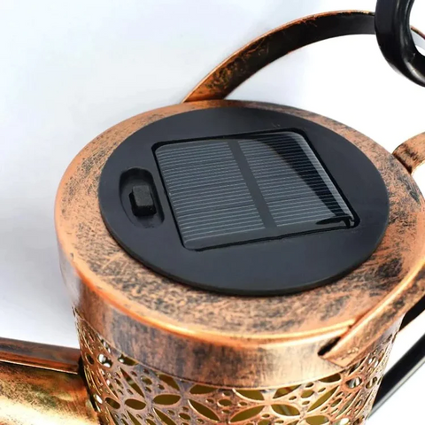 Solar LED Watering Can Light - Wireless Garden Lighting