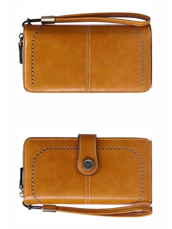 LeatherMax - Portefeuille Cuir avec Bracelet Poignet