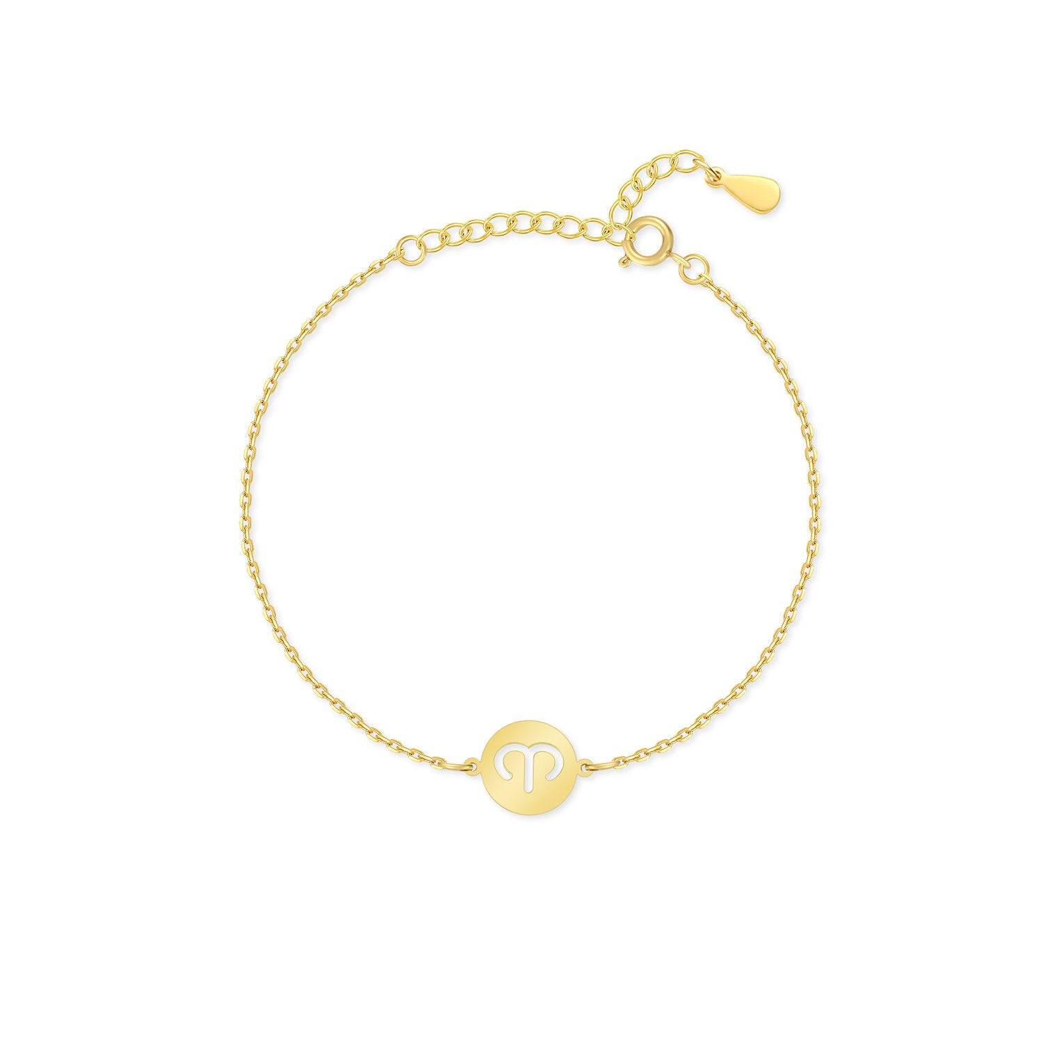 Lyra - Elegant Personalised Silver Zodiac Bracelet