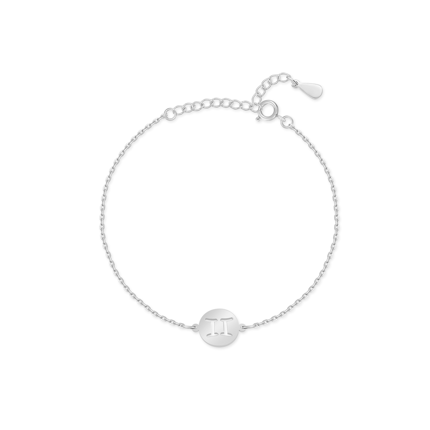 Lyra - Elegant Personalised Silver Zodiac Bracelet