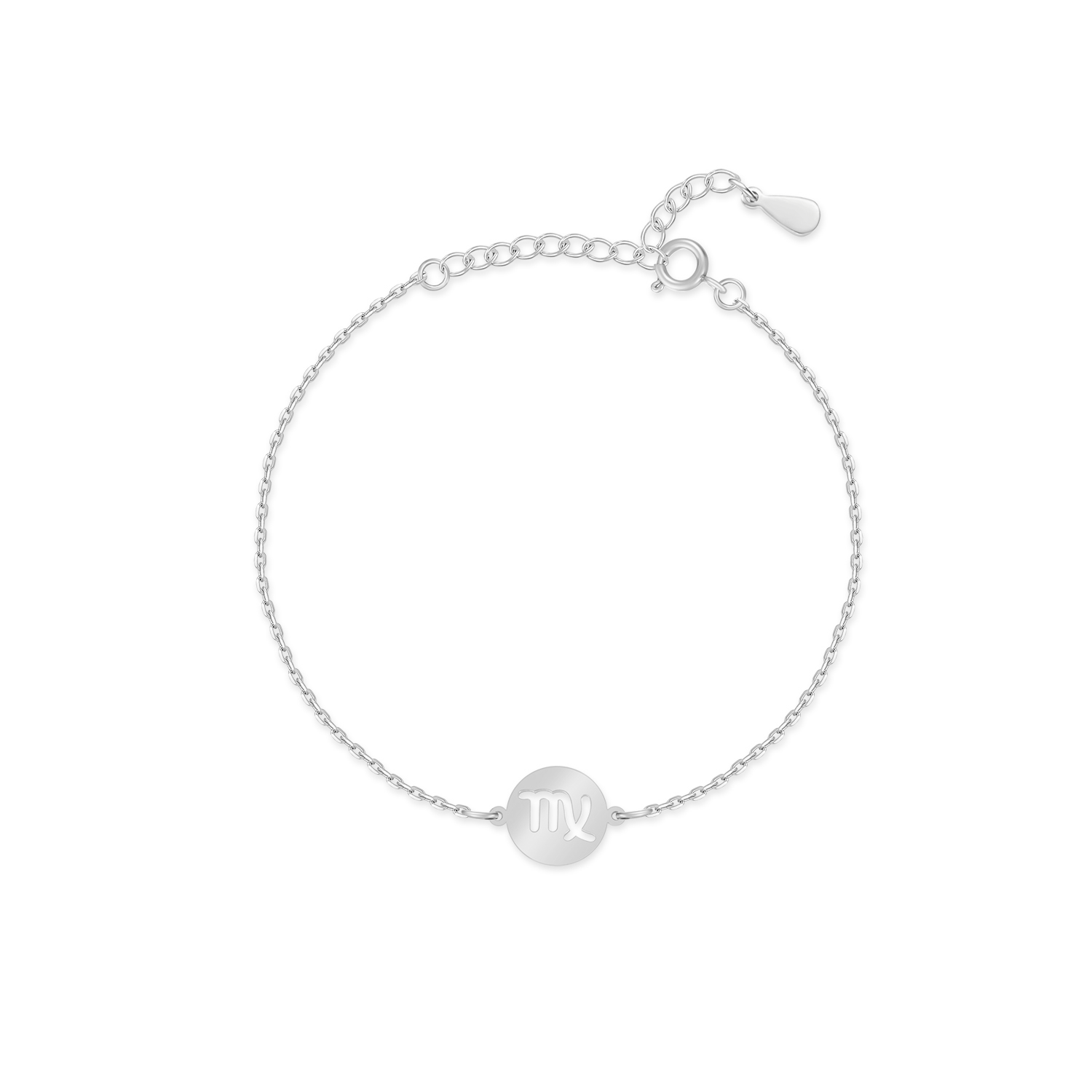 Lyra - Elegant Personalised Silver Zodiac Bracelet
