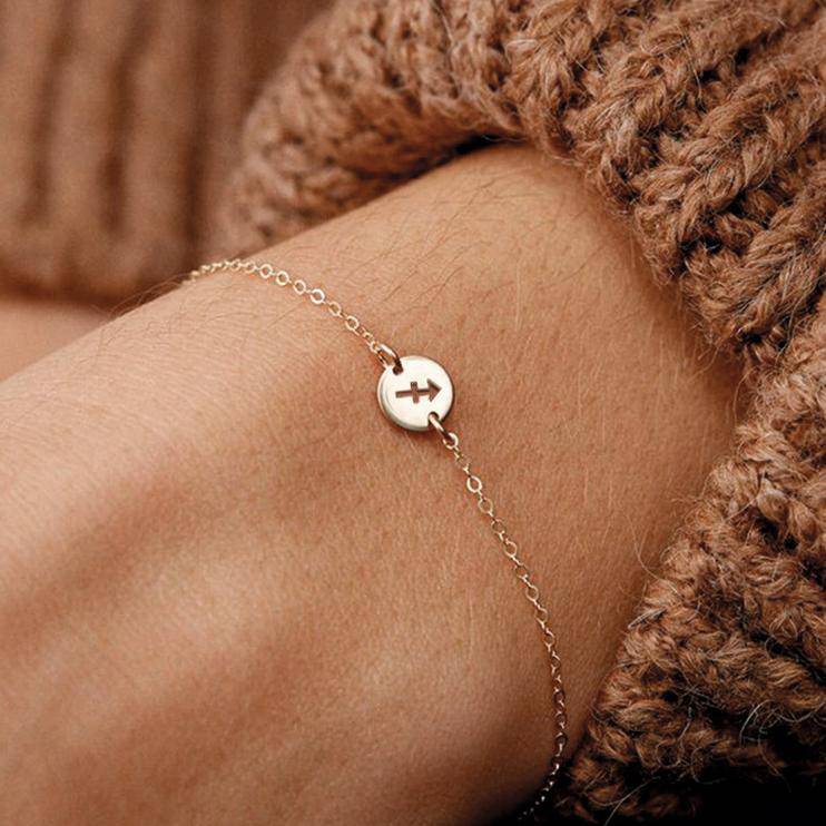 Lyra - Elegant Personalised Silver Zodiac Bracelet
