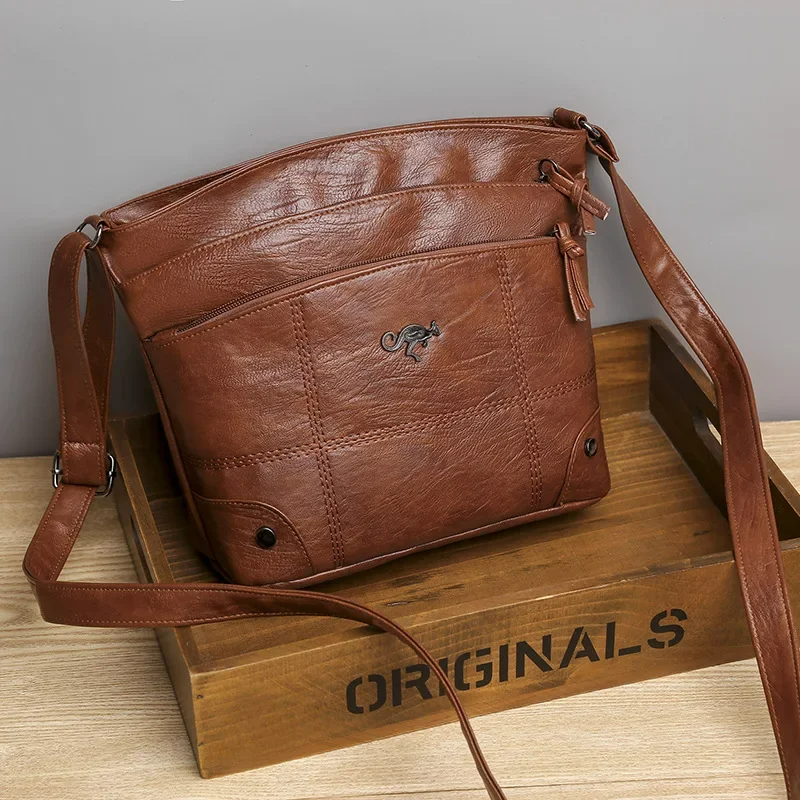 LuxuryCarry - Sac Bandoulière Cuir Spacieux Luxe