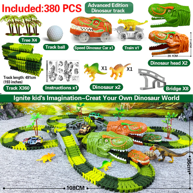 DinoExpress Train Set – Set Dino Aventure pour Enfants