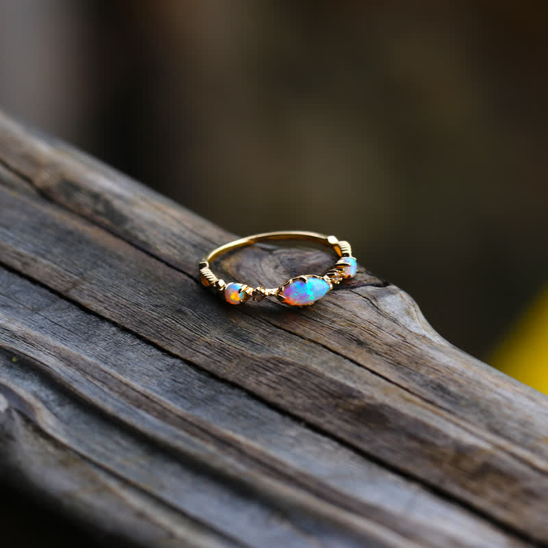 Isabella - Bague vintage opale, amour et sincérité