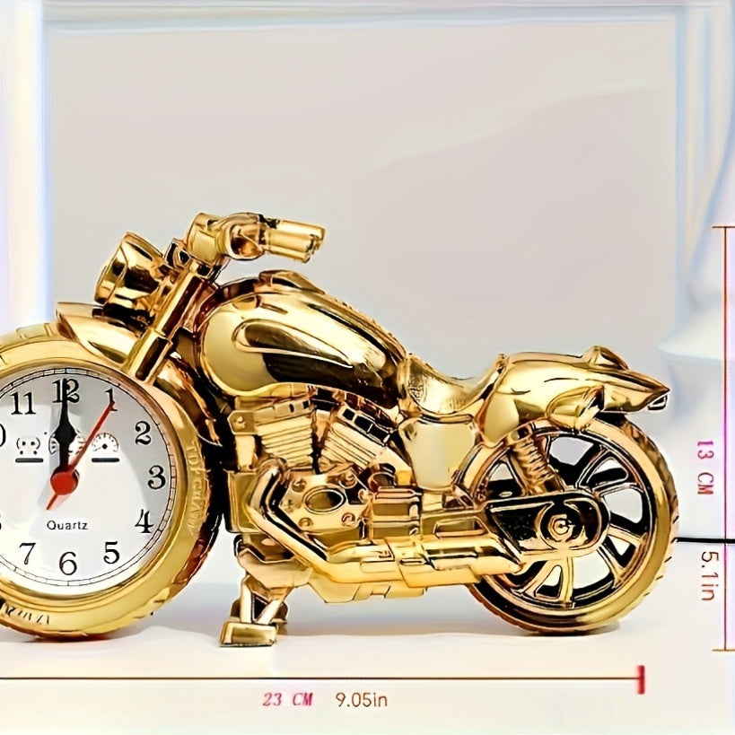 MotoClock - Cartoon Motorcycle Design Quartz Alarm Clock