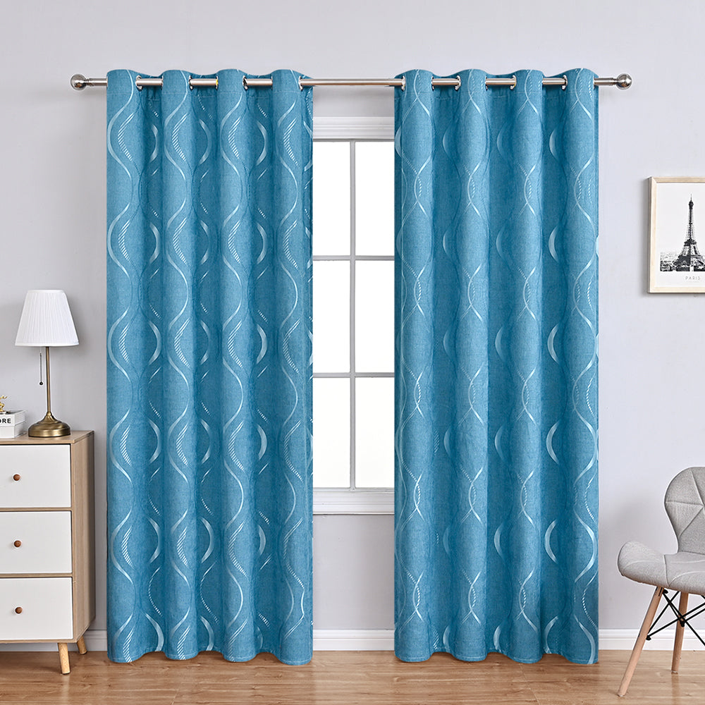 Serenity Voile - Modern Bubble Print Sheer Curtains