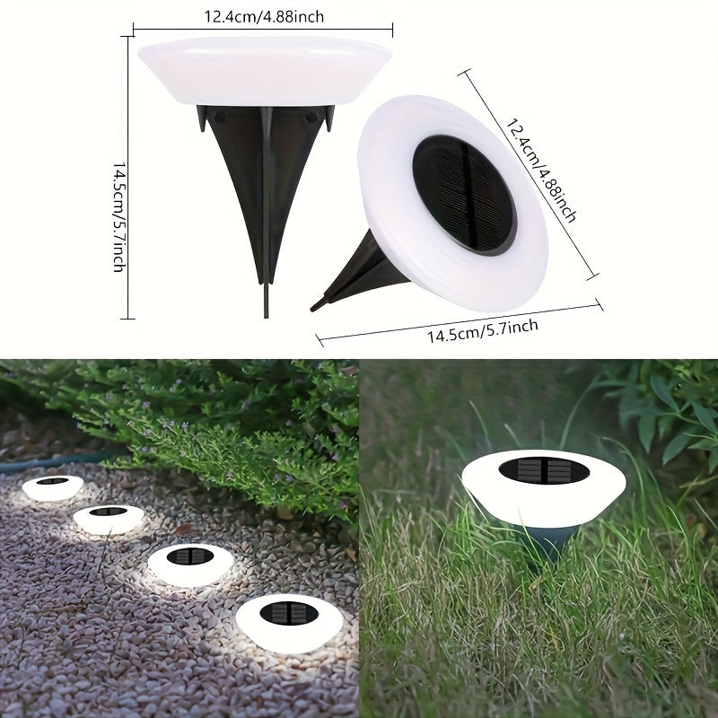 SolarLuxe - Set of 4 Waterproof Solar Garden Lights