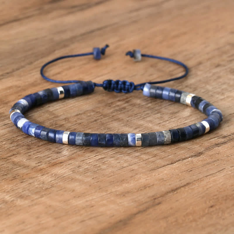 Seraphina - Bracelet tressé en pierres naturelles 2,4 mm