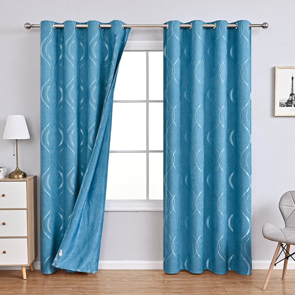 FloralElegance - Luxurious Floral Chenille Curtains