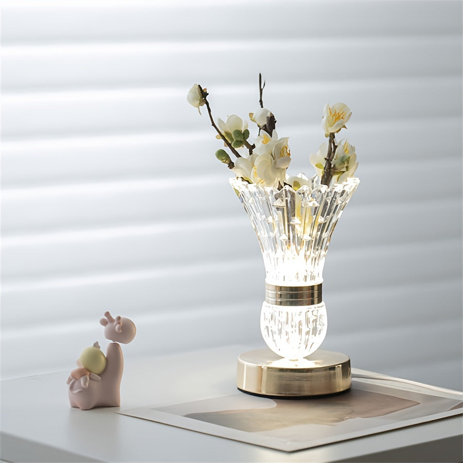 VaseLicht - Dimmable Crystal Acrylic LED Table Lamp