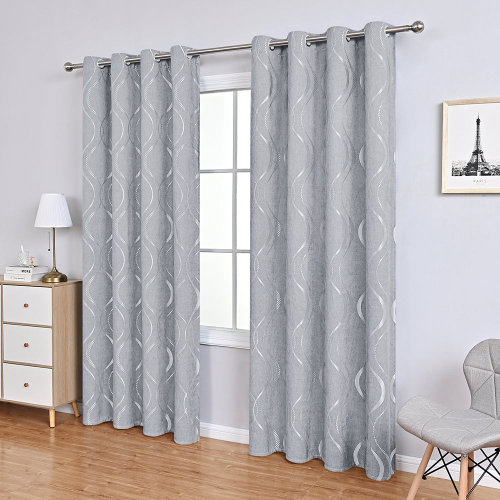 FloralElegance - Luxurious Floral Chenille Curtains