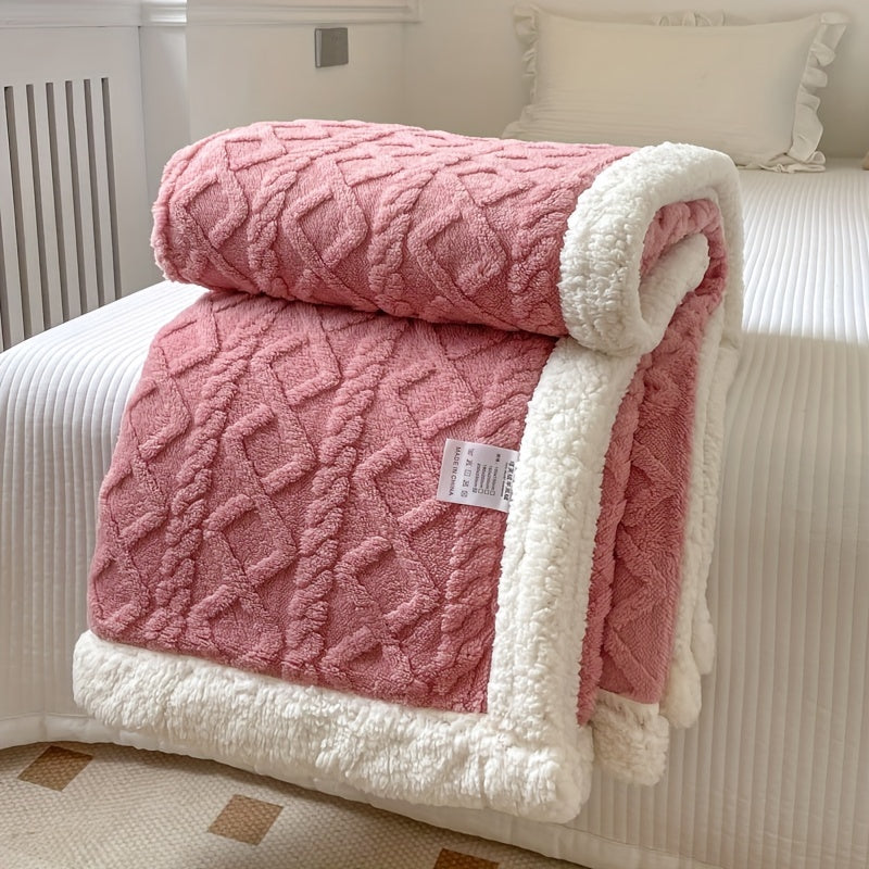 HearthWeave - Reversible Fleece Throw Blanket for Cozy Comfort