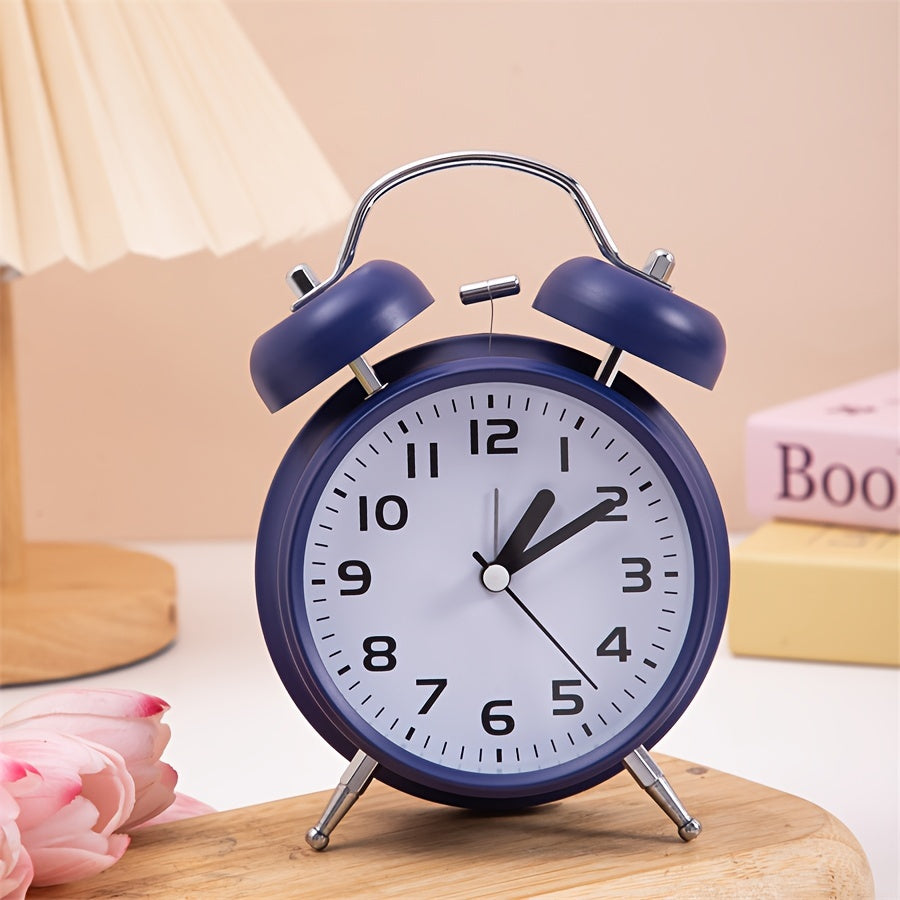TimeRing Clock - Retro Metal Alarm Clock with Timeless Design