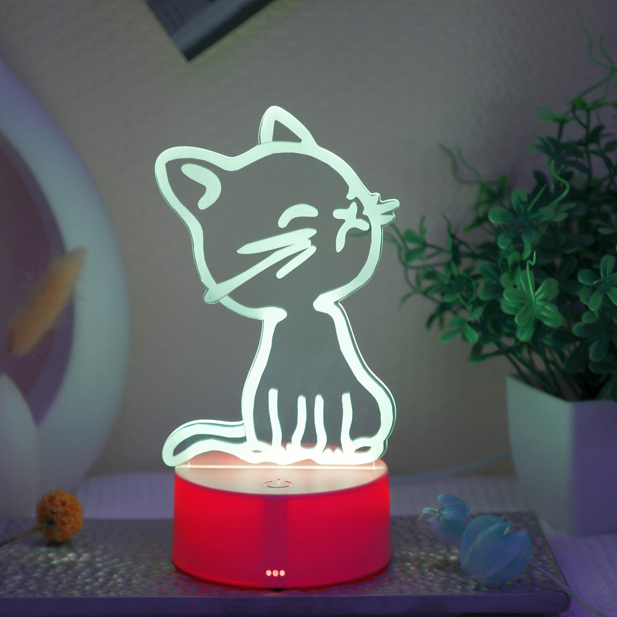 GlowPaw - 3D Touch LED Cat Night Light