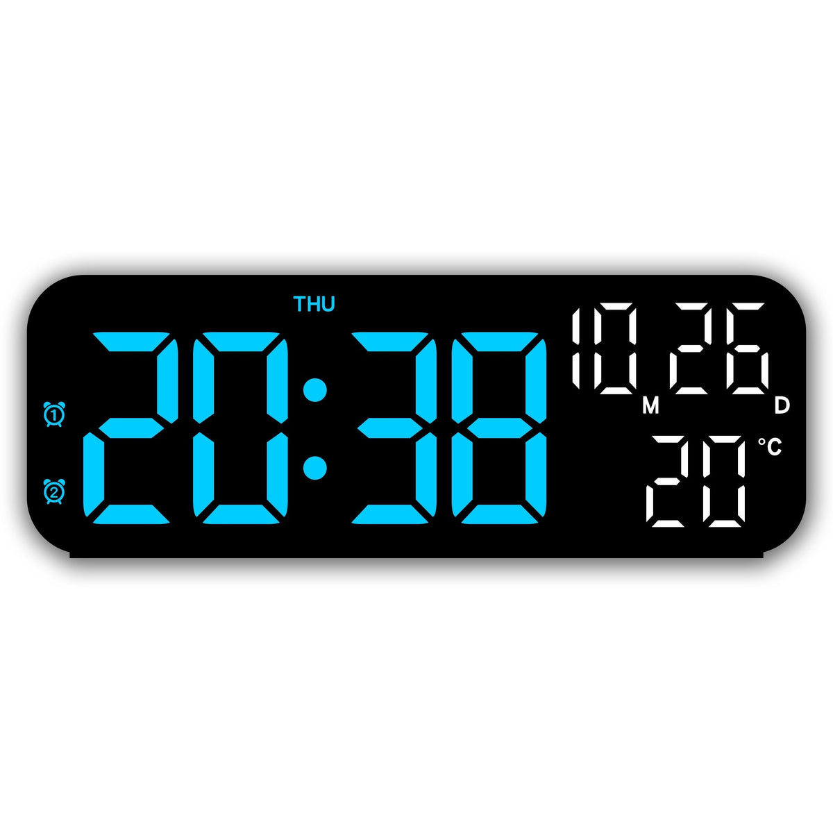 DeskTime - Elegant USB Digital Clock with Date and Temperature