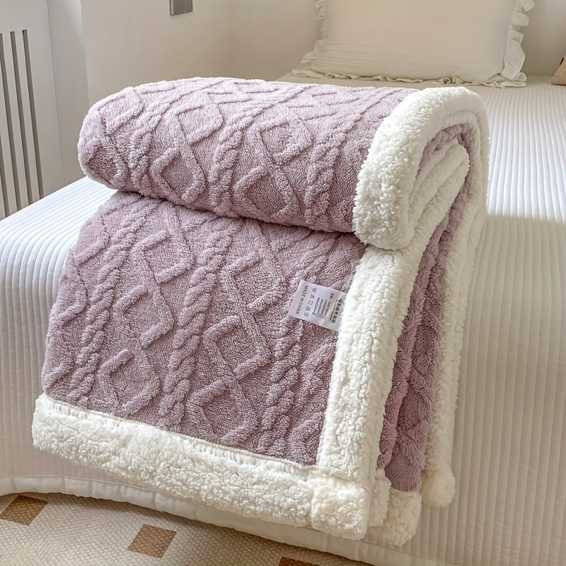 HearthWeave - Reversible Fleece Throw Blanket for Cozy Comfort