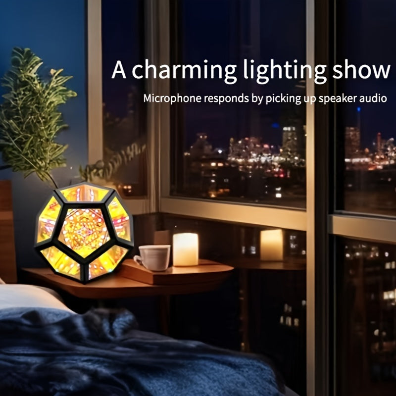 InfinityGlow - 3D Infinity Dodecahedron Lamp with RGB Lighting