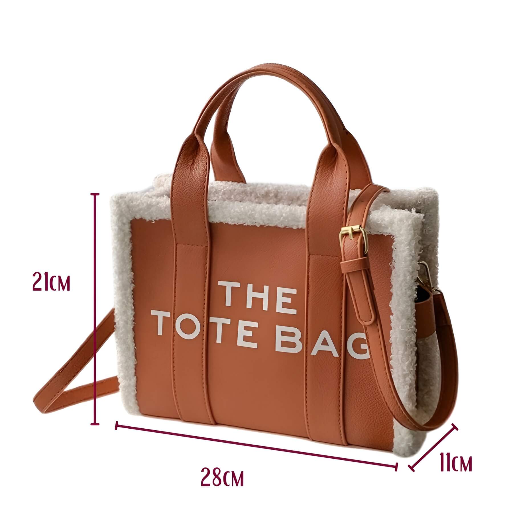 LuxVibe Bag - Sac PU Cuir Fausse Fourrure