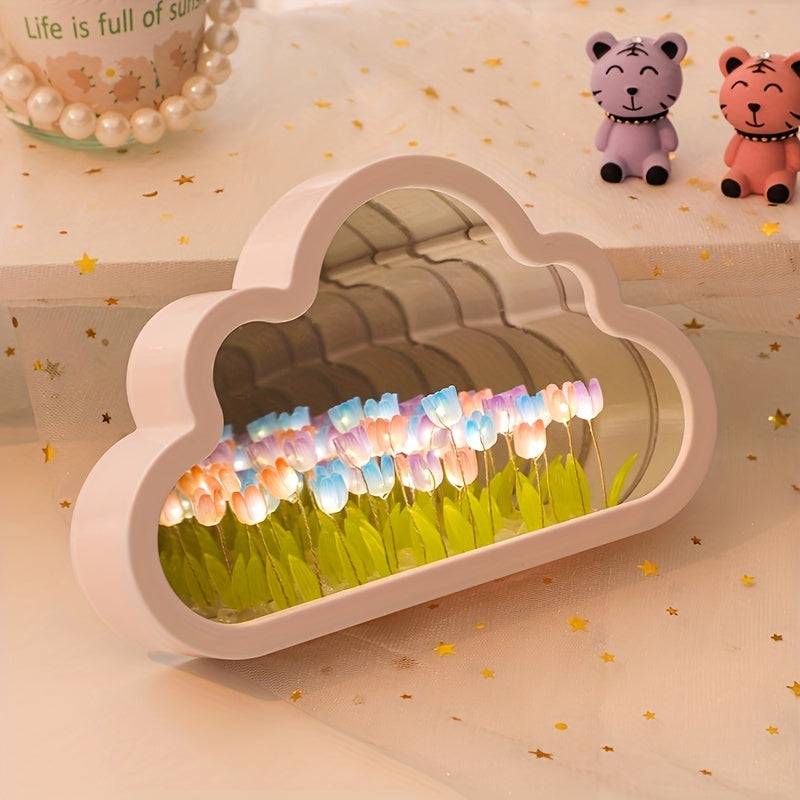Damelia Lamp - Handmade LED Tulip Night Light for a Gentle Glow