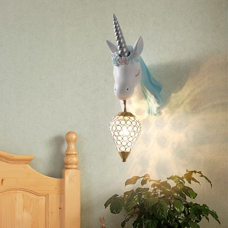 Magic Unicorn - Soft-Glow Wall Light for Kids' Bedroom