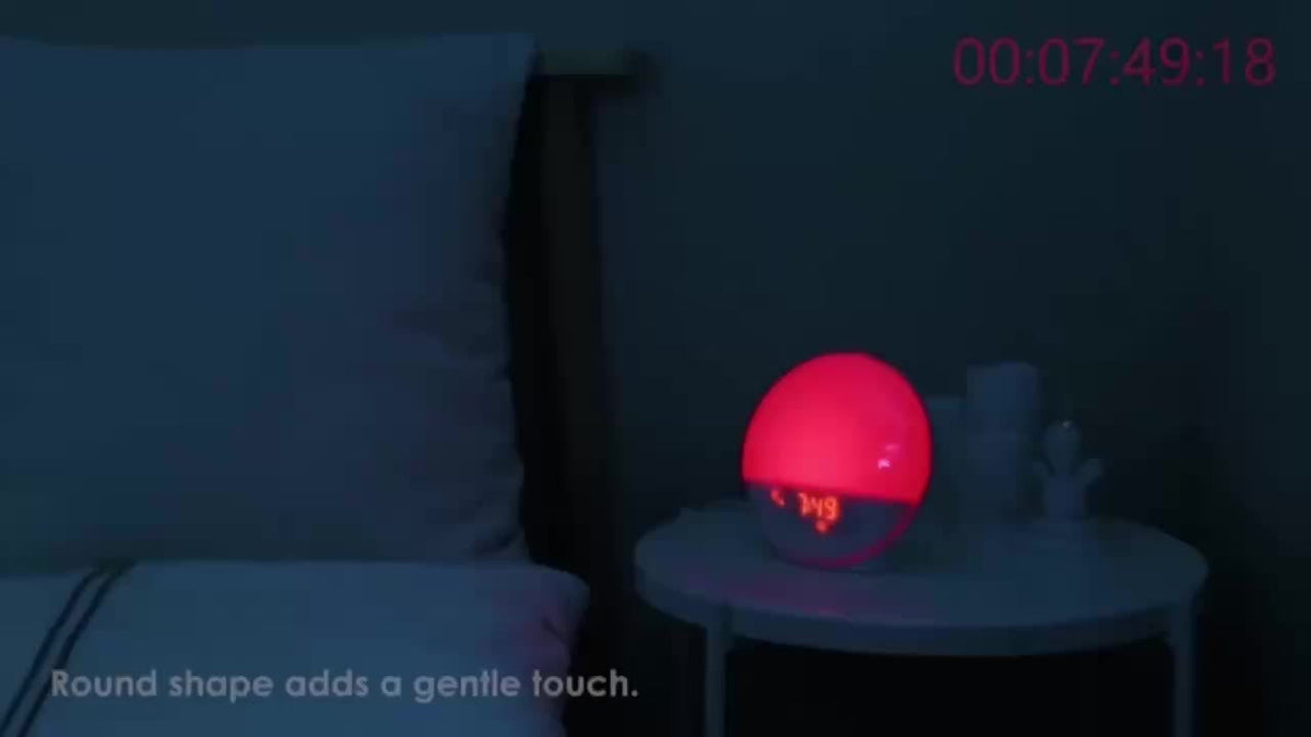 AlarmGlow - Sunrise Simulation Alarm Clock with Dual Alarm