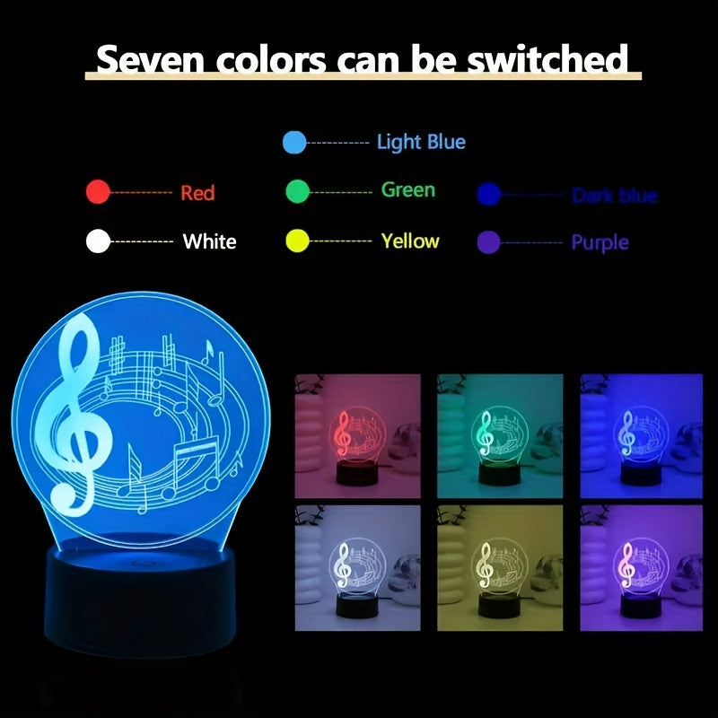 MusicGlow Lamp - Modern Acrylic USB Table Lamp
